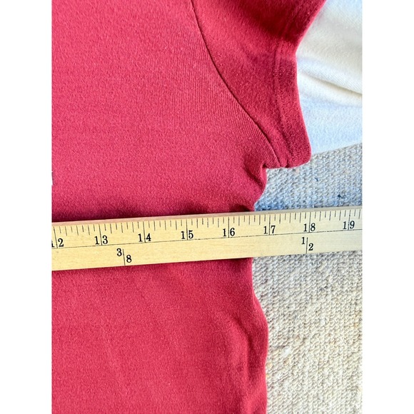 Womens Sz Large Harley Davidson Red Long Sleeve Blouse Top Shirt San Diego - Picture 4 of 7